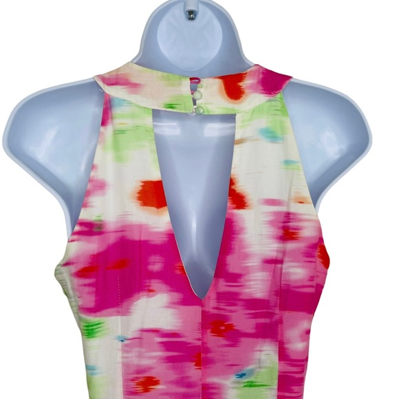 MM Couture Pastel Watercolor Sleeveless Maxi Dress Size S - Picture 7 of 8